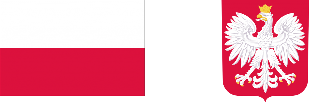 Flaga i godło Polskie.